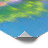 リバーバンク交響曲カラフル、風景 ポスター (角)