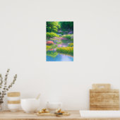 リバーバンク交響曲カラフル、風景 ポスター (キッチン)