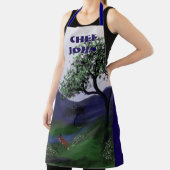 リバーパーソナライズされたキツネデザイン、ラージエプロン エプロン (インサイチュ)