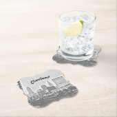 リバービュークリーブランドB&W紙コースター ペーパーコースター (インサイチュ)