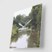 リバービュー時計 スクエア壁時計 (傾斜)