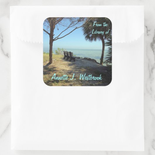 リバービューNo.1カスタム蔵書票 スクエアシール (バッグ)