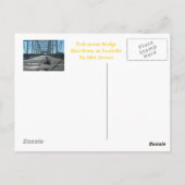 リバーフロントの歩行者専用橋 ポストカード (裏面)