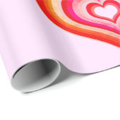 リバーブハートピンクラップ紙 ラッピングペーパー (ロールコーナー)