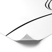 リバーヘロンラインアートポスターアイリッシュワイルドライフ ポスター (角)