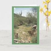 リバーベッドの追悼グリーティングカードまたはノートカード カード (黄色い花)