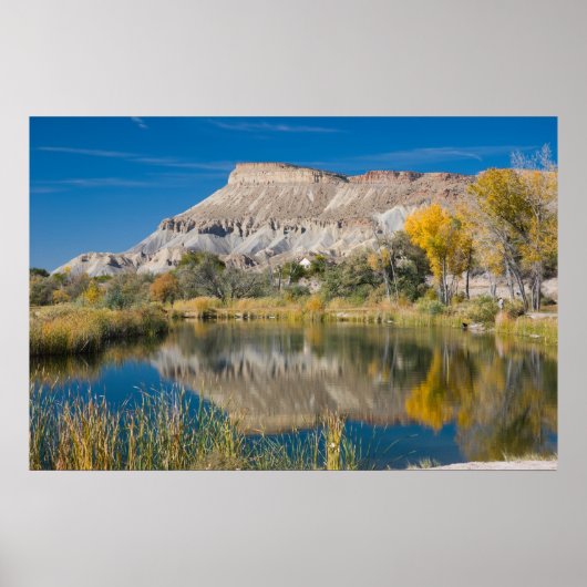 リバーベンドから見るガーフィールド山 ポスター (正面)