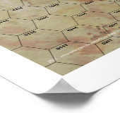 「リバーベンド」16進マッププリント ポスター (角)