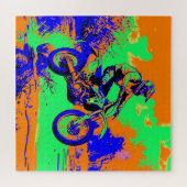 リバーホッピング – モトクロスライダー ジグソーパズル (横)