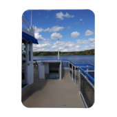 リバーボートからのコネチカット川 マグネット (縦)