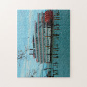 リバーボートスターンホイーラーオレゴン。 ジグソーパズル (縦)