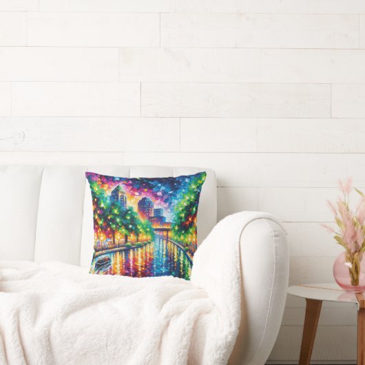 「リバーボートトワイライトツアー:サンアントニオ・リバーウォーク」 クッション (ソファ)