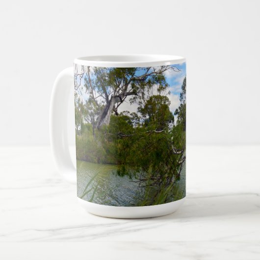 リバーマレーAustralia、木の枝、コーヒーマグ コーヒーマグカップ (正面左)