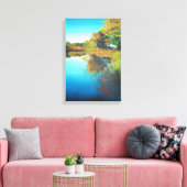 リバーミシガン秋絵画ズ キャンバスプリント (インサイチュ (リビング))