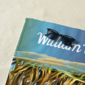 リバーミーツ海パラダイス&ビール0330 ビーチタオル (インサイチュ)