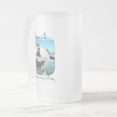 リバーミーツ海魚釣り0330 フロストグラスビールジョッキ (正面左)