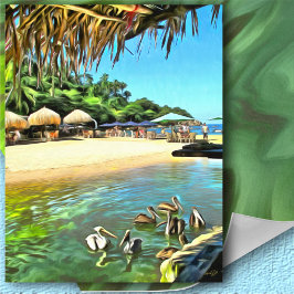 リバーミーツ海0330アートプリント ポスター