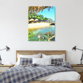 リバーミーツ海0330アート キャンバスプリント (インサイチュ (寝室))