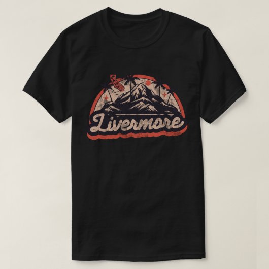 リバーモア, カリフォルニア Tシャツ (デザイン正面)