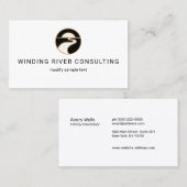 リバーモダンサンホライズンプロフェッショナルロゴ 名刺 (正面/裏面)