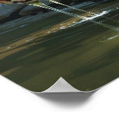 リバーユニークズのヒョウ絵を描の飲料水 ポスター (角)