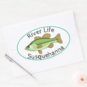 リバーライフラルゲムスベース – Susquehanna 楕円形シール (封筒)