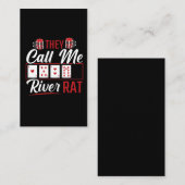 リバーラットおもしろいトランプのポーカー選手テキサス州ホルデムラッカー 名刺 (正面/裏面)