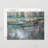 リバーランドスケープ，ヴァル – サンマルタンバイジュリアベック ポストカード (正面/裏面)