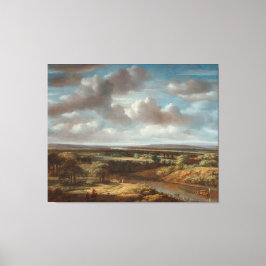 リバーランドスケープ， Philips Koninck, 1676 Canvas Prin キャンバスプリント