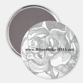 リバーリッジウェブサイトリマインダーマグネット マグネット (正面/裏面)