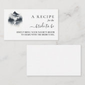 リバーレインクラウドスモークマウンテンブライダルシャワー エンクロージャーカード (正面/裏面)