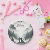 リバーレインクラウド自然スモークマウンテン結婚ズ ペーパープレート (パーティー)