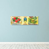 リバーロシアのラズベリーラベル キャンバスプリント (インサイチュ (ウッドフロア))