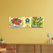 リバーロシアのラズベリーラベル キャンバスプリント (インサイチュ (リビング))