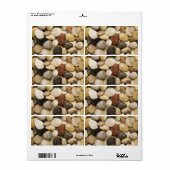 リバーロックストーンの背景 – カスタマイズテンプレート ラベル (フルシート)