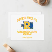 リバーヴィクセンスチアリーティングスクワッド ノートカード (正面/裏面インサイチュ)