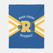 リバーヴィクセンス応援ユニフォーム フリースブランケット (正面)