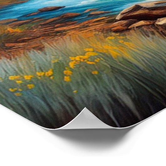 リバー澄んイン深いキャニオン ポスター (角)