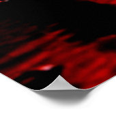 リバー鮮やかオブオータム金ゴールドデザイン ポスター (角)