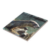 リバー・オッター動物の恋人の野生動物写真 タイル (側面)