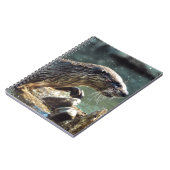 リバー・オッター動物の恋人の野生動物写真 ノートブック (左側)