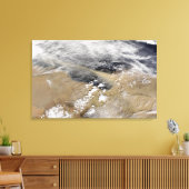 リバ吹イビア沖のほこり キャンバスプリント (インサイチュ (リビング))