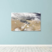 リバ吹イビア沖のほこり キャンバスプリント (インサイチュ (ウッドフロア))