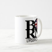 リバ生まれプール・イングランド（イギリス国旗） 11oz コーヒーマグカップ (正面右)