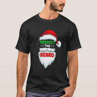 リパクトザヒゲサンタクロースクリスマスクリスマスメンD Tシャツ
