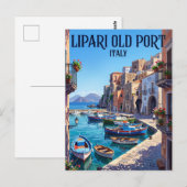 リパリ旧港 イタリア ポストカード (正面/裏面)