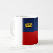 リヒテンシカッコいいュタイン国旗 コーヒーマグカップ (正面左)