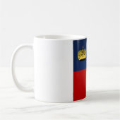 リヒテンシカッコいいュタイン国旗 コーヒーマグカップ (左)