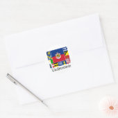リヒテンシュタインとそのゲメインデ国旗 ラウンドシール (封筒)