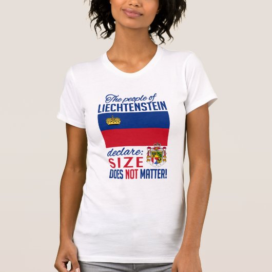 リヒテンシュタインのシャツ – スタイル、色を選択 Tシャツ (正面)